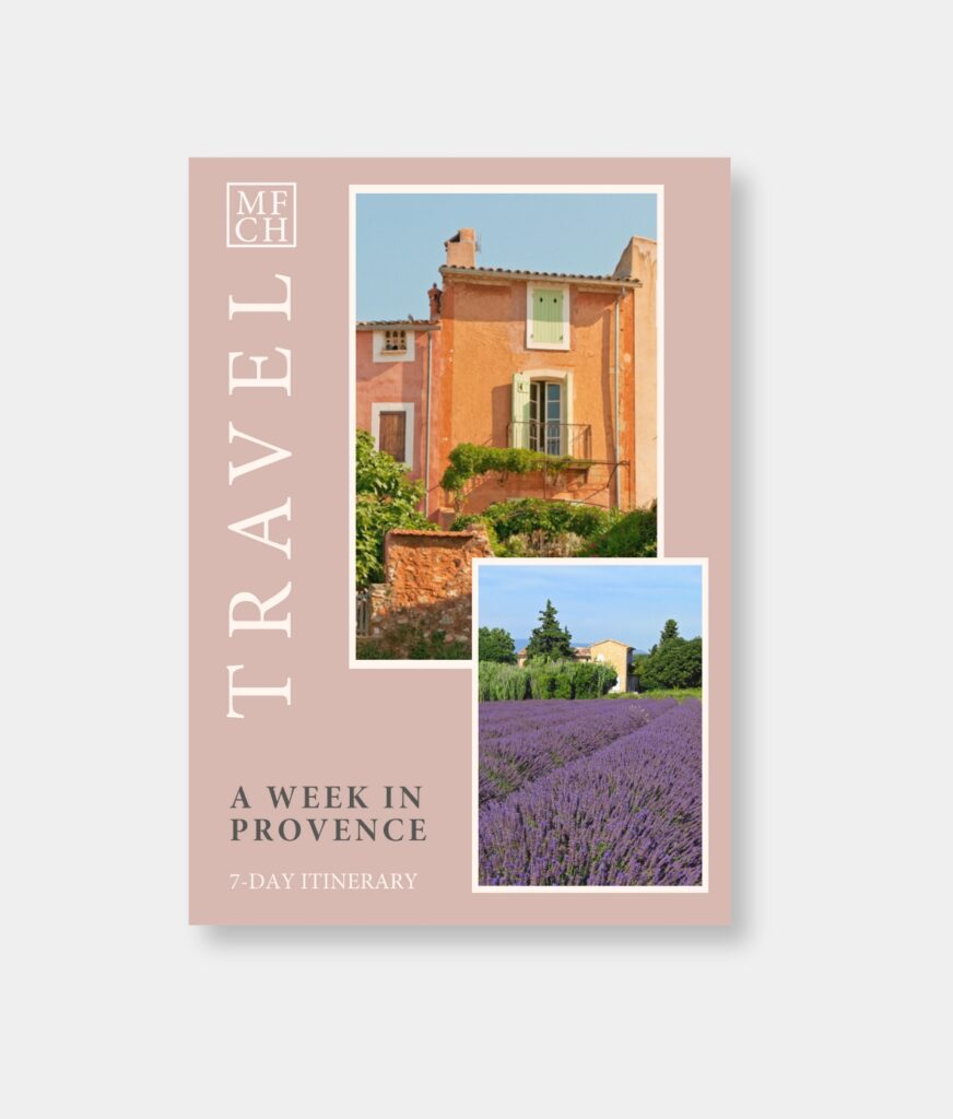 A Week in Provence travel itinerary by My French Country Home.