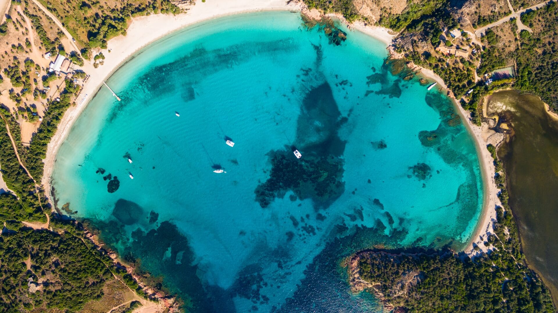 A Turquoise natural pool in Corsica.