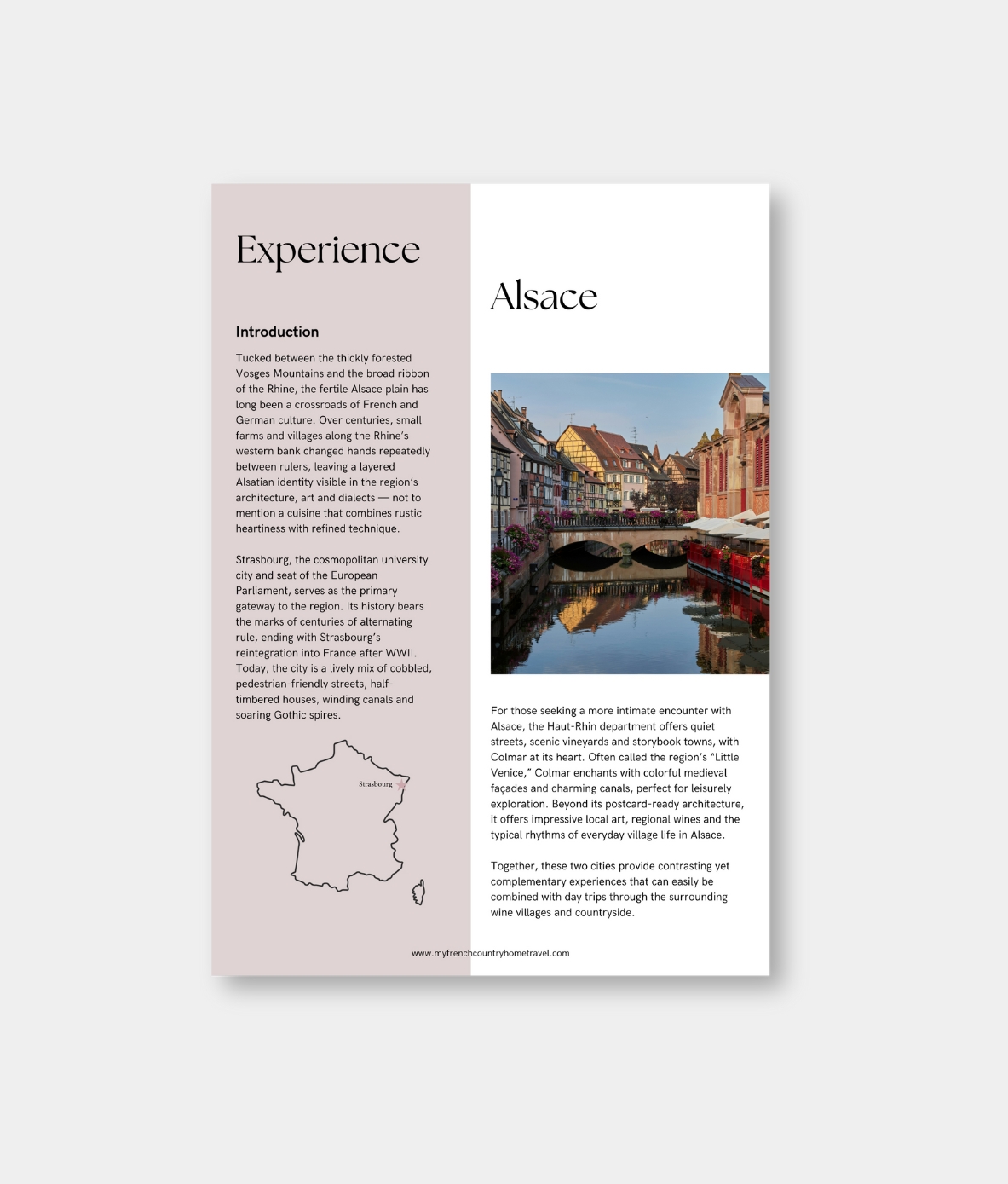 Itinerary introduction for four days in Alsace, France by My French Country Home.