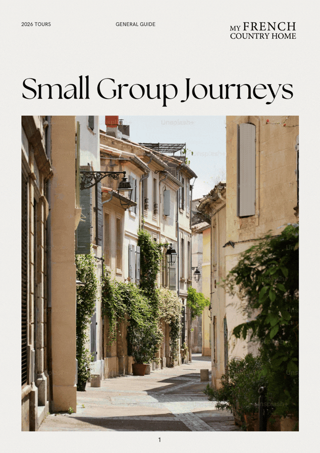 Small Group Journeys comprehensive brochure for My French Country Home Tours.